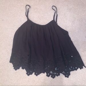 Eyelet crop top